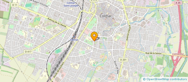 localisation de l'entreprise MADAME MURIEL SANGUESA  COLMAR