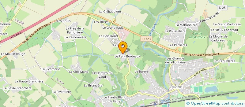 localisation de l'entreprise MADAME MURIEL SAURET  OUDON