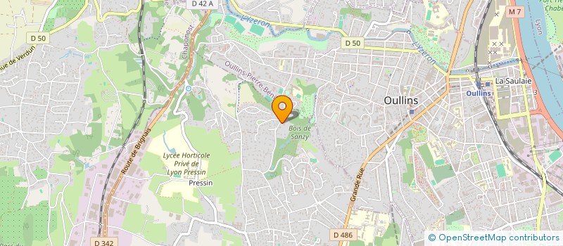 localisation de l'entreprise MADAME MURIEL SIMONNEAU  SAINT-GENIS-LAVAL