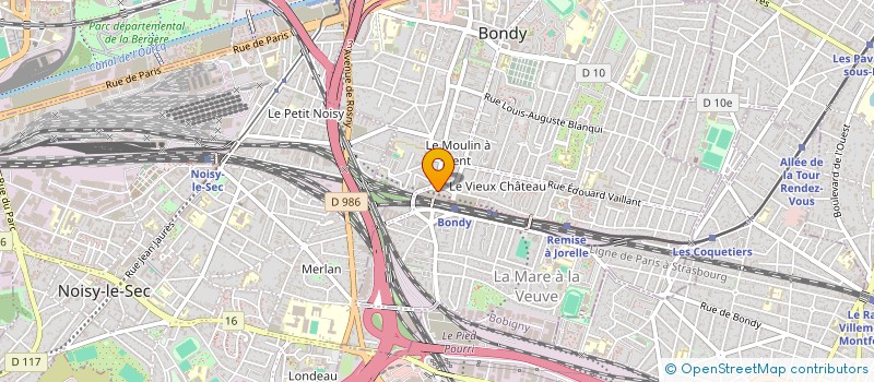 localisation de l'entreprise MADAME MURIEL SITBON  BONDY