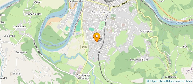 localisation de l'entreprise MADAME MURIEL SITEAU  CAPDENAC-GARE