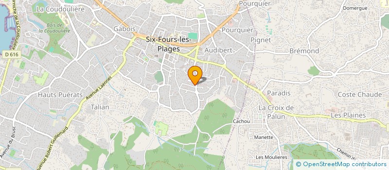 localisation de l'entreprise MADAME MURIEL SOLLILY à SIX-FOURS-LES-PLAGES