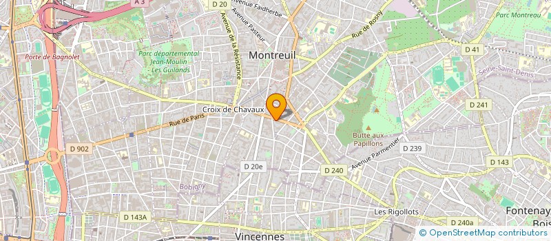 localisation de l'entreprise MADAME MURIEL TAIEB  MONTREUIL