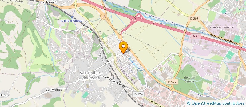 localisation de l'entreprise MADAME MURIEL TATON  BOURGOIN-JALLIEU