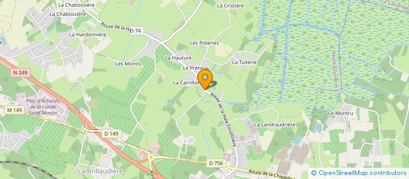 localisation de l'entreprise MADAME MURIEL THIERRY à HAUTE-GOULAINE