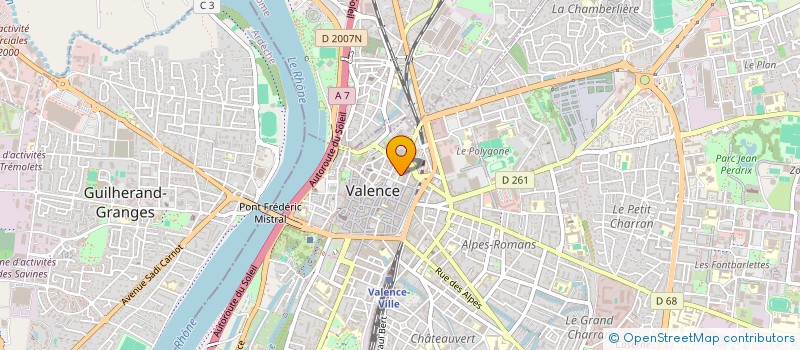 localisation de l'entreprise MADAME MURIEL THIVILLIER  VALENCE