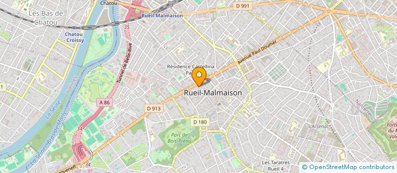 localisation de l'entreprise MADAME MURIEL THOMAS à RUEIL-MALMAISON