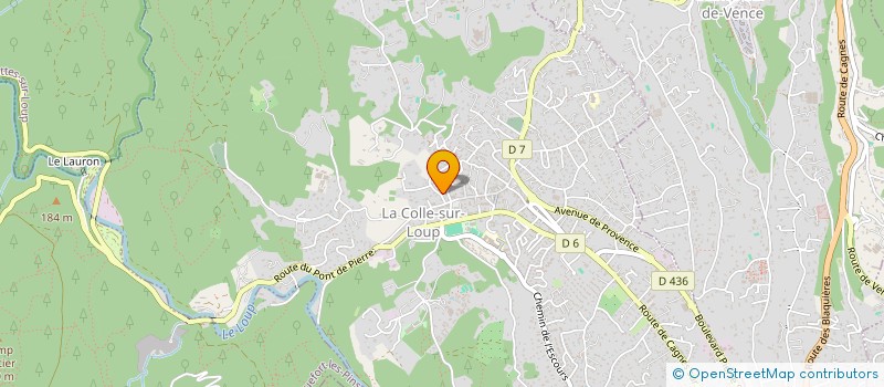 localisation de l'entreprise MADAME MURIEL THOMAS  LA COLLE-SUR-LOUP