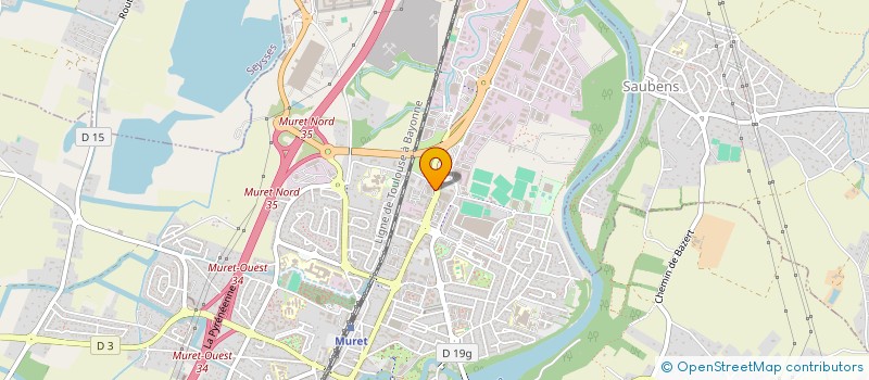 localisation de l'entreprise MADAME MURIEL THORN  MURET