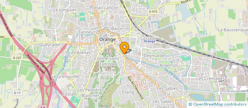 localisation de l'entreprise MADAME MURIEL THOUEZ à ORANGE