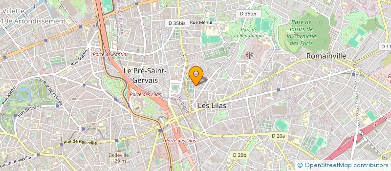 localisation de l'entreprise MADAME MURIEL TICIER à LES LILAS