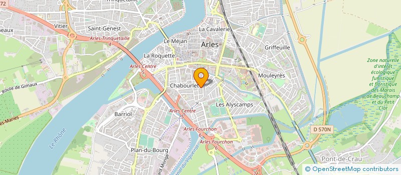 localisation de l'entreprise MADAME MURIEL TOULEMONDE  ARLES