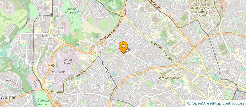 localisation de l'entreprise MADAME MURIEL TRIBOUILLOIS  MONTPELLIER