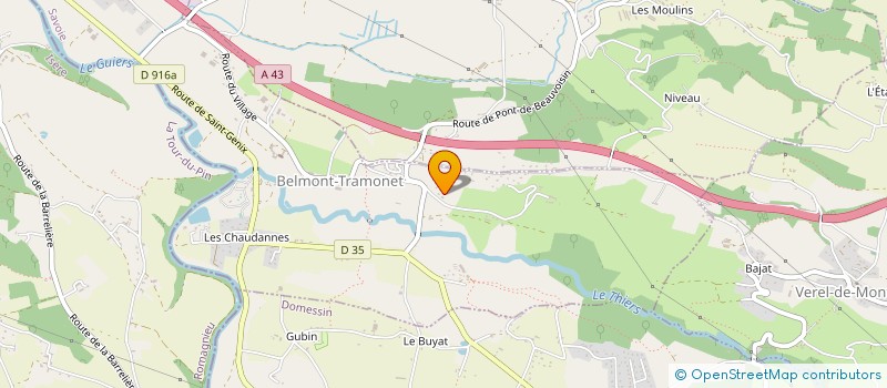 localisation de l'entreprise MADAME MURIEL URY  BELMONT-TRAMONET