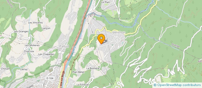 localisation de l'entreprise MADAME MURIEL VALLET  VENTHON