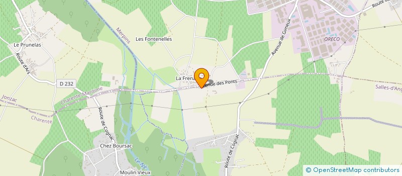 localisation de l'entreprise MADAME MURIEL VEAU  SEGONZAC