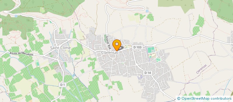 localisation de l'entreprise MADAME MURIEL VENUTOLO  CLARENSAC