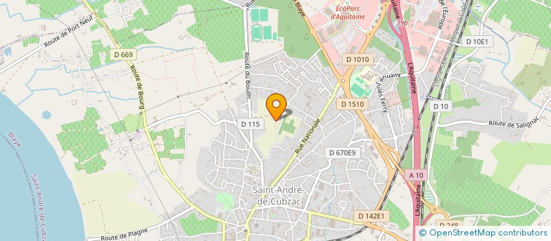 localisation de l'entreprise MADAME MURIEL VIALETTE  SAINT-ANDRE-DE-CUBZAC
