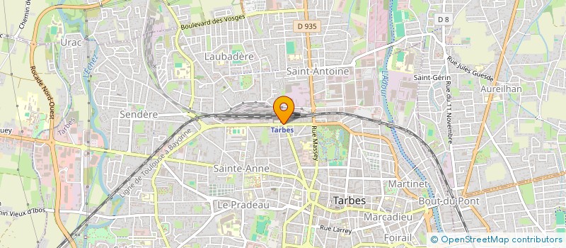 localisation de l'entreprise MADAME MURIEL VIGNES  TARBES