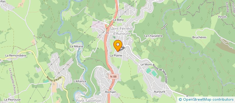 localisation de l'entreprise MADAME MURIEL VINCENT à SAINT-FERREOL-D'AUROURE