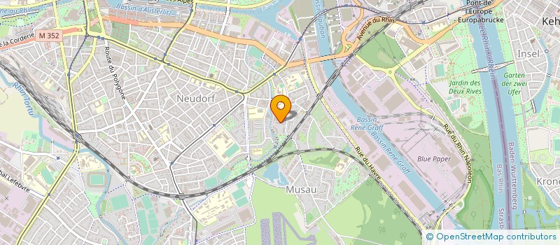 localisation de l'entreprise MADAME MURIEL VINEL à STRASBOURG