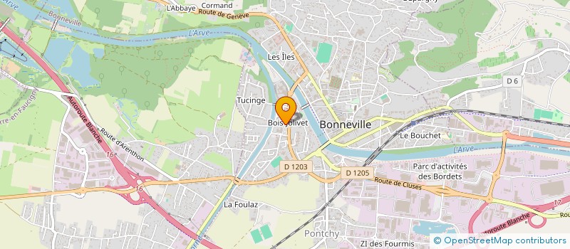 localisation de l'entreprise MADAME MURIEL VIVIER  BONNEVILLE