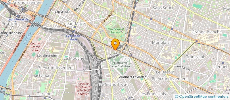 localisation de l'entreprise MADAME MURIEL VREVIN  LYON