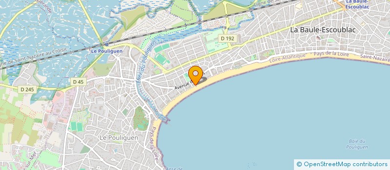 localisation de l'entreprise MADAME MURIEL WASNIEWSKI à LA BAULE-ESCOUBLAC