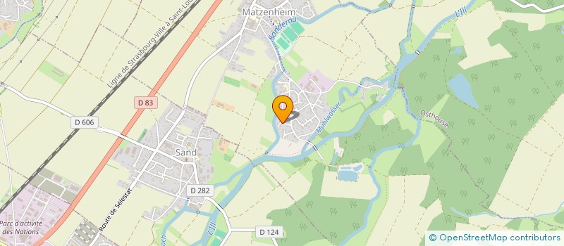 localisation de l'entreprise MADAME MURIEL WOJTYCZKO  MATZENHEIM