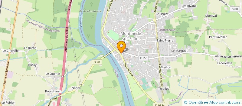 localisation de l'entreprise MADAME MURIEL ZAZULINSKI à MONTMERLE-SUR-SAONE