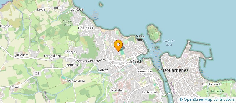 localisation de l'entreprise MADAME MURIELE MONGIN à DOUARNENEZ