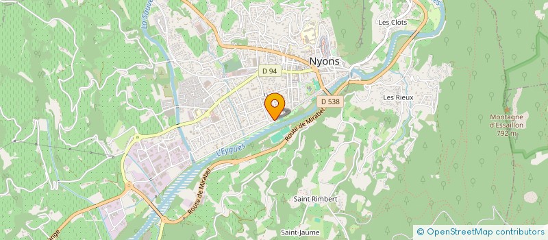 localisation de l'entreprise MADAME MURIELLE BARONNIER à NYONS