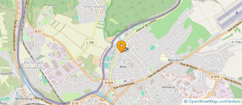 localisation de l'entreprise MADAME MURIELLE BEHR  SARREGUEMINES