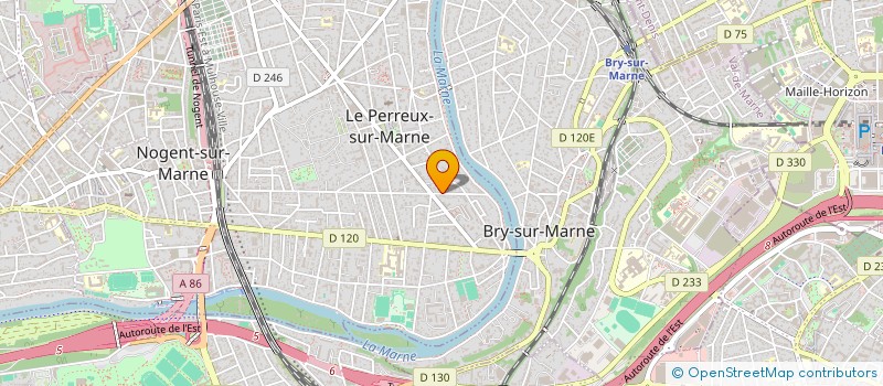 localisation de l'entreprise MADAME MURIELLE BERNIER  LE PERREUX-SUR-MARNE