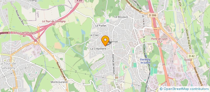 localisation de l'entreprise MADAME MURIELLE BONIN à DARDILLY