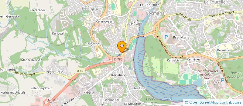 localisation de l'entreprise MADAME MURIELLE BOURNY à QUIMPER