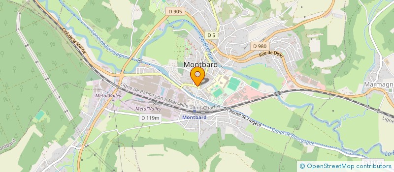localisation de l'entreprise MADAME MURIELLE CAEN  MONTBARD