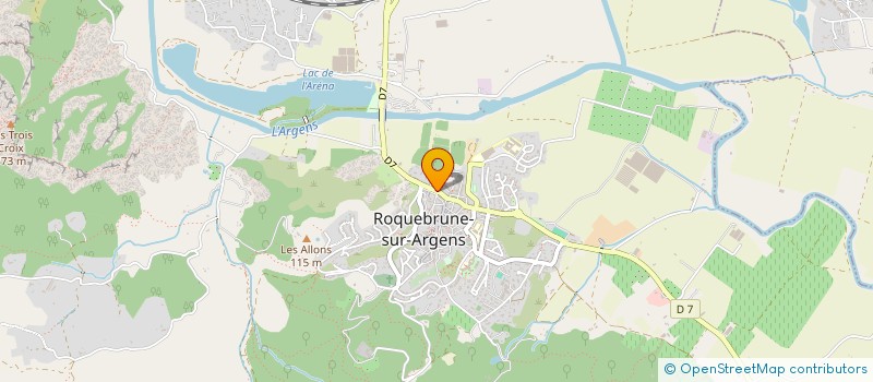 localisation de l'entreprise MADAME MURIELLE CALAME  ROQUEBRUNE-SUR-ARGENS