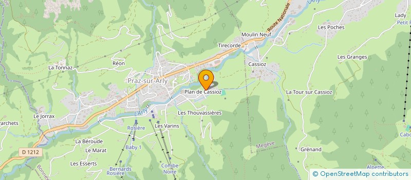 localisation de l'entreprise MADAME MURIELLE CALDI  PRAZ-SUR-ARLY