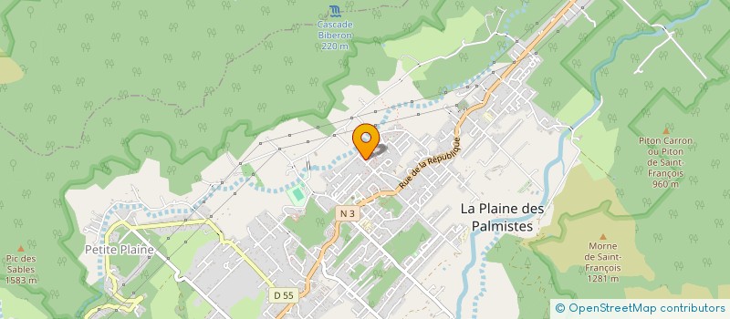 localisation de l'entreprise MADAME MURIELLE CARPAYE  LA PLAINE-DES-PALMISTES