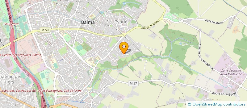 localisation de l'entreprise MADAME MURIELLE CATHODEAU  BALMA