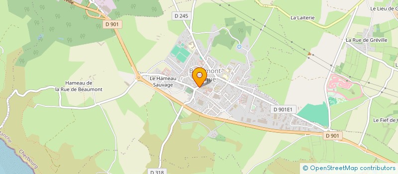 localisation de l'entreprise MADAME MURIELLE CAUCHON  LA HAGUE