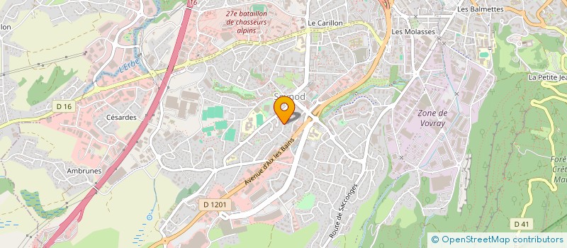 localisation de l'entreprise MADAME MURIELLE CHALLAND à ANNECY