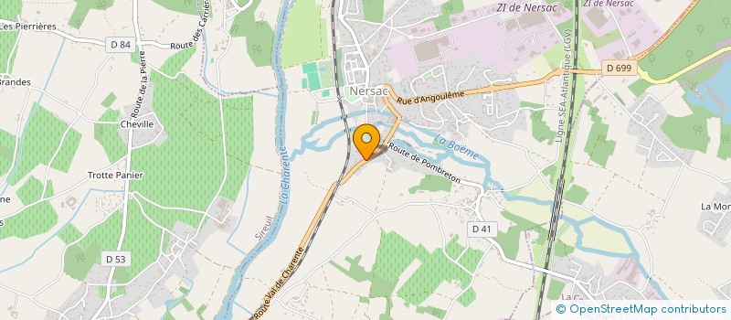 localisation de l'entreprise MADAME MURIELLE CHARDONNET  NERSAC