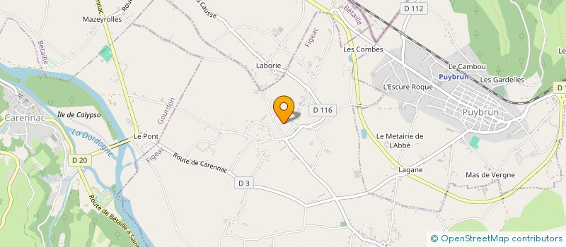 localisation de l'entreprise MADAME MURIELLE CHAUDIERE  GAGNAC SUR CERE