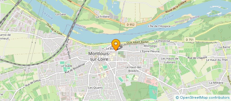 localisation de l'entreprise MADAME MURIELLE CHAVRET  MONTLOUIS-SUR-LOIRE