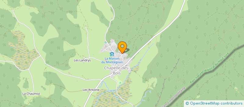 localisation de l'entreprise MADAME MURIELLE CHUARD  CHAPELLE-DES-BOIS