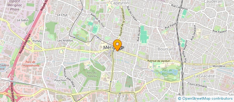 localisation de l'entreprise MADAME MURIELLE COCHIN  MERIGNAC