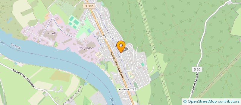 localisation de l'entreprise MADAME MURIELLE COLIGNON  LE TRAIT