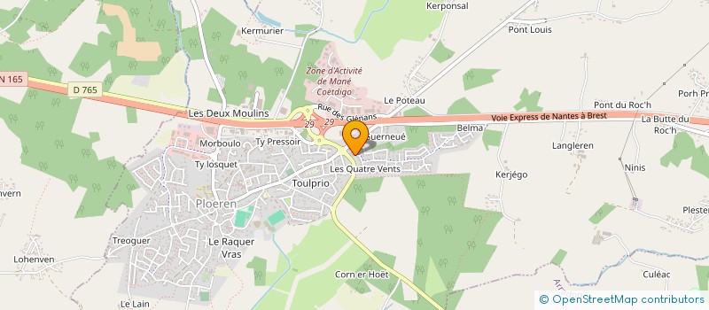 localisation de l'entreprise MADAME MURIELLE COMPAIN  PLOEREN